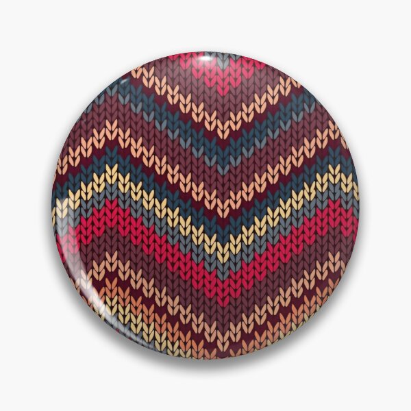 Item preview, Vibrantly Textured Knitted Chevron Pattern with Warm and Earthy Tones Complimented by a Rich Burgundy Background designed and sold by Matt_Smith.