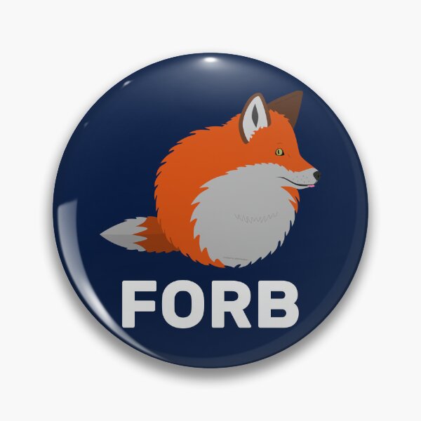 Item preview, Fox Orb Forb Sticker with Text designed and sold by WebCanids.