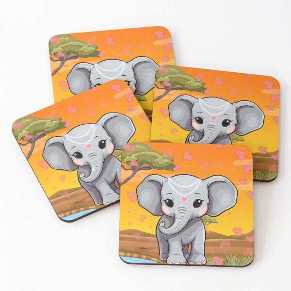 Item preview, Little Ella the Elephant designed and sold by MountainRoisin.