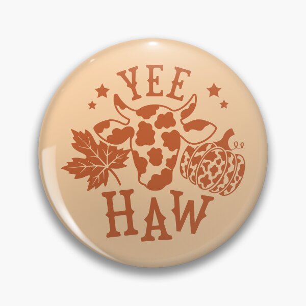 Artikelvorschau, Yee Haw Western Herbst Kuhschädel Kürbis Vintage Country Herbst entworfen und verkauft von RinrinDesigns.