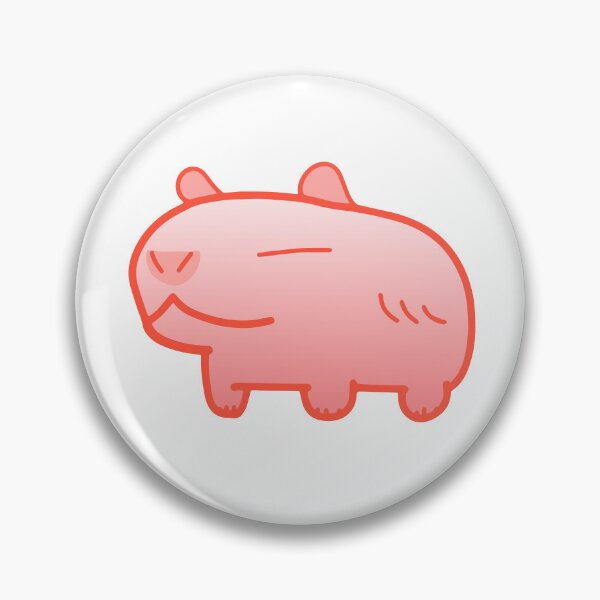 Item preview, Peachy Pink Capybara designed and sold by MiscibilityArt.