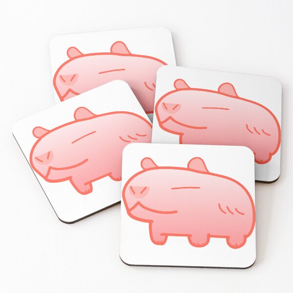 Item preview, Peachy Pink Capybara designed and sold by MiscibilityArt.