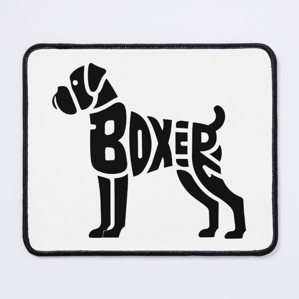 Item preview, Boxer Dog Typography Silhouette designed and sold by pixiedustpaint.