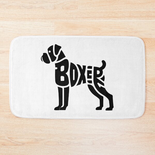 Item preview, Boxer Dog Typography Silhouette designed and sold by pixiedustpaint.