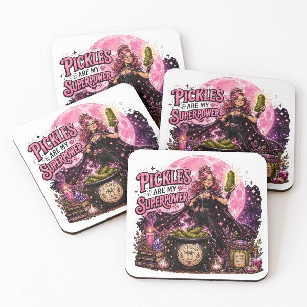 Item preview, Pickles are my Superpower | Funny Pickle Witch Sticker designed and sold by Imagine Ink Design Studio.