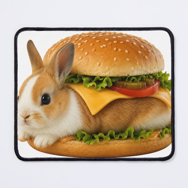 Item preview, Cute Bunny Cheeseburger designed and sold by Jaideep Walia.