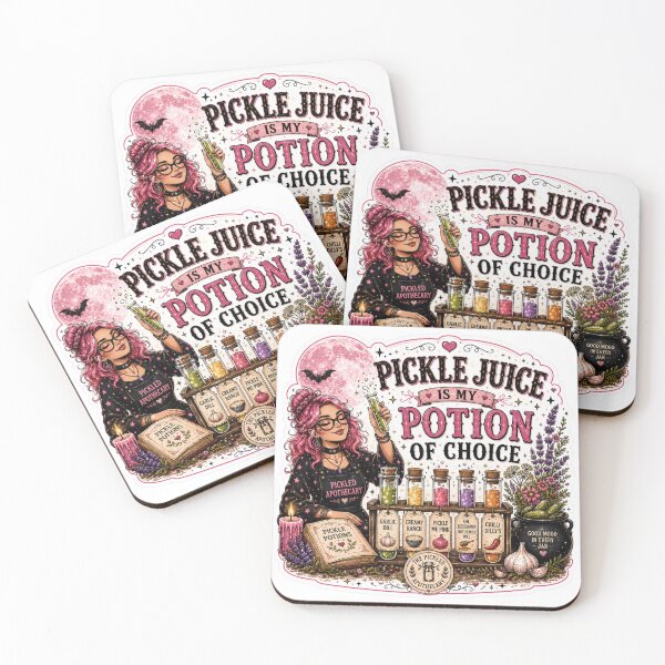 Item preview, Pickle Juice is my Potion of Choice| Funny Pickle Witch Sticker designed and sold by Imagine Ink Design Studio.