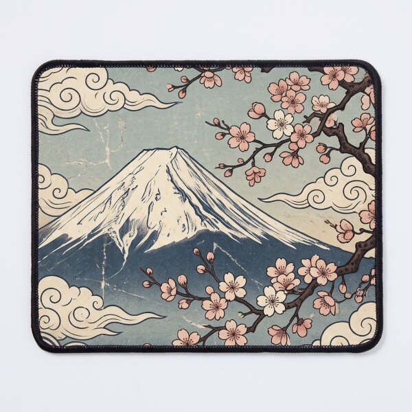 Aperçu de l'œuvre timbre du Mont Fuji créée et vendue par SoraPetals.