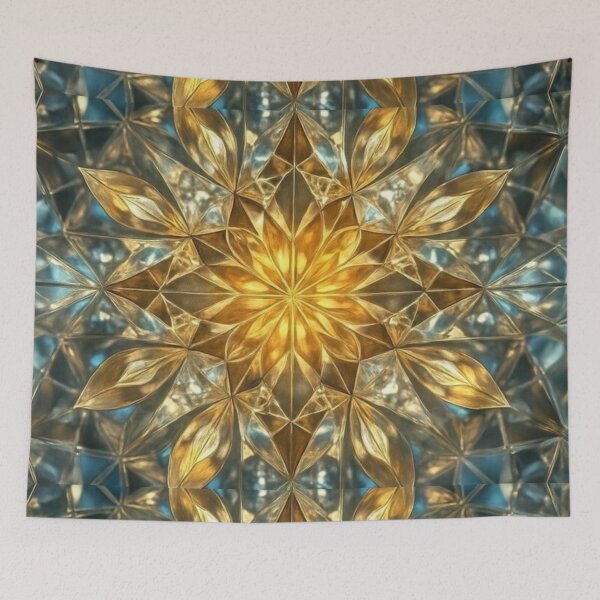 Item preview, Golden Sacred Geometry Mandala designed and sold by EchoWave11.