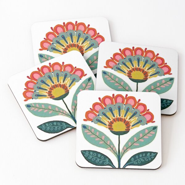 Item preview, Folk Flower Art designed and sold by ViaARTfactory.