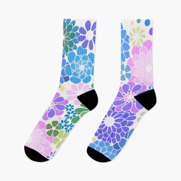 Item preview, Colorful Groovy Hippie Colorful Botanical Pattern designed and sold by Alondra.