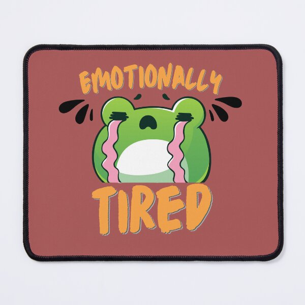 Item preview, Emotionally Tired Low Energy Aesthetic quote designed and sold by WallMuseStudio .