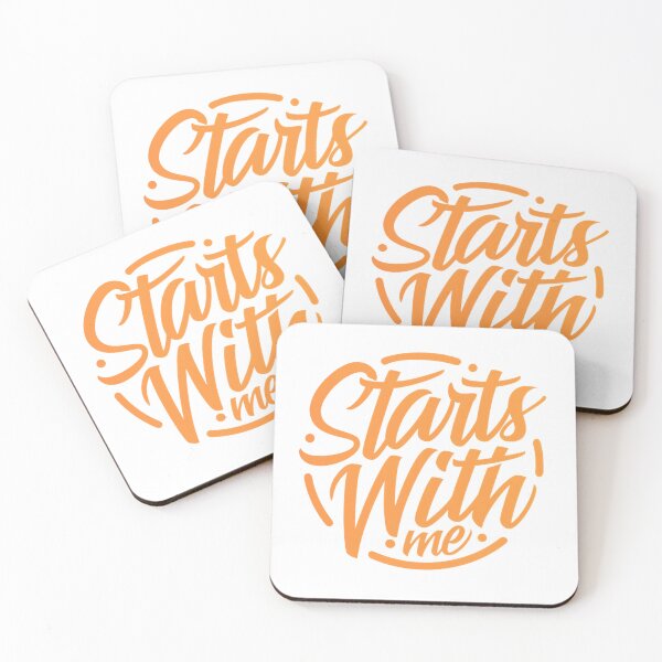 Item preview, Starts With Me Inspirational Motivational Typography Quote designed and sold by Velouria Universe.