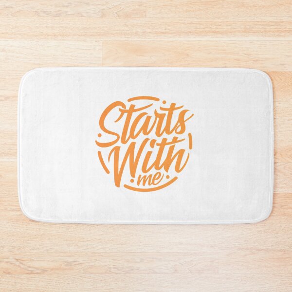 Item preview, Starts With Me Inspirational Motivational Typography Quote designed and sold by Velouria Universe.
