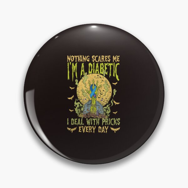 Item preview, Funny Diabetic Halloween Zombie Hand Blue Ribbon Spooky Design designed and sold by mari-kayden.