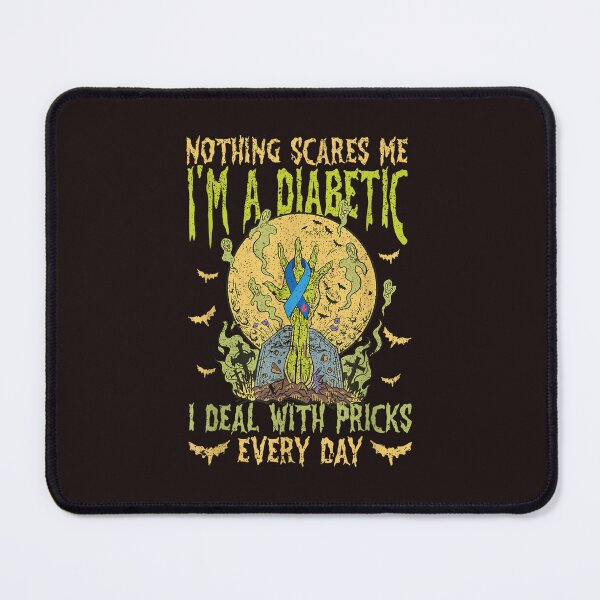 Item preview, Funny Diabetic Halloween Zombie Hand Blue Ribbon Spooky Design designed and sold by mari-kayden.