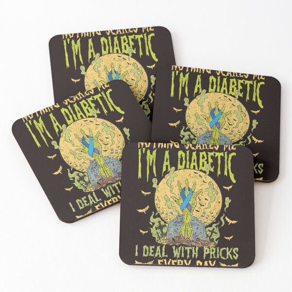 Item preview, Funny Diabetic Halloween Zombie Hand Blue Ribbon Spooky Design designed and sold by mari-kayden.
