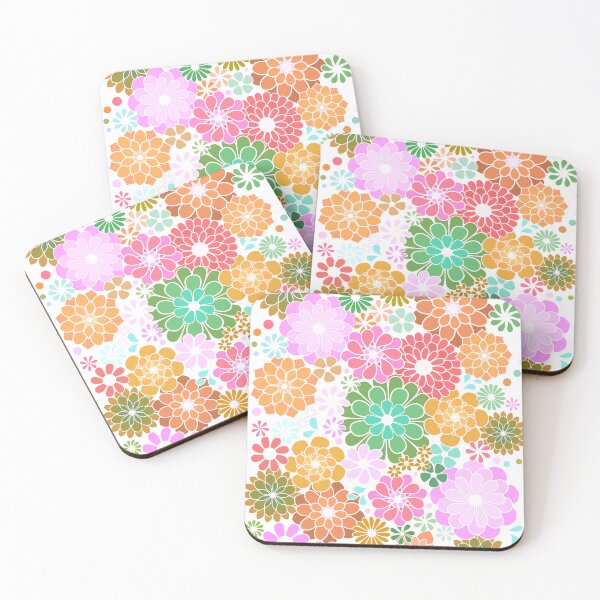 Item preview, Pastel Fall Colors Botanical Flower Pattern designed and sold by Alondra.