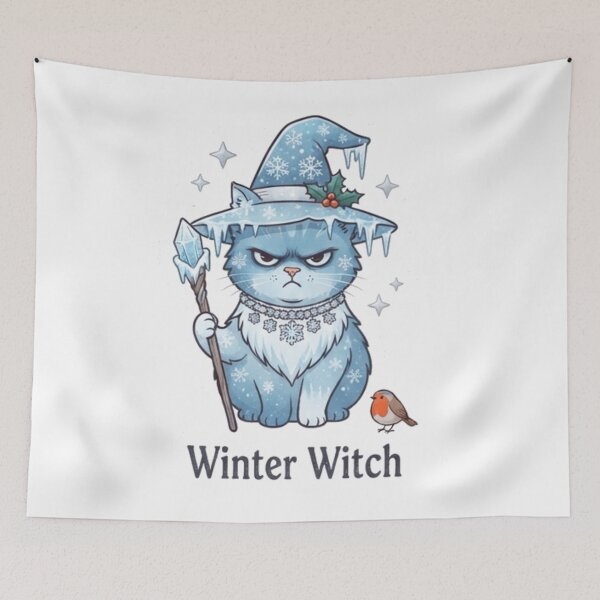 Artikelvorschau, Winterhexenkatze entworfen und verkauft von Wicca and mythical creatures .