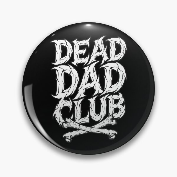 Item preview, Dead Dad Club Crossbones Grunge Typography designed and sold by nuel-art.