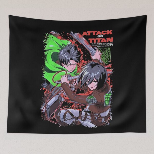 Item preview, Levi and Mikasa Combat Duo designed and sold by PRINTATSTUDIO.