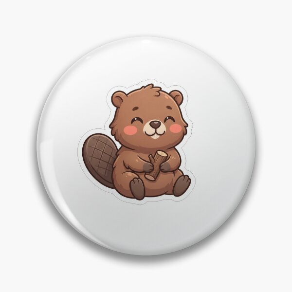 Item preview, Cute Little Beaver Holding A Wood Log designed and sold by Owcomm.