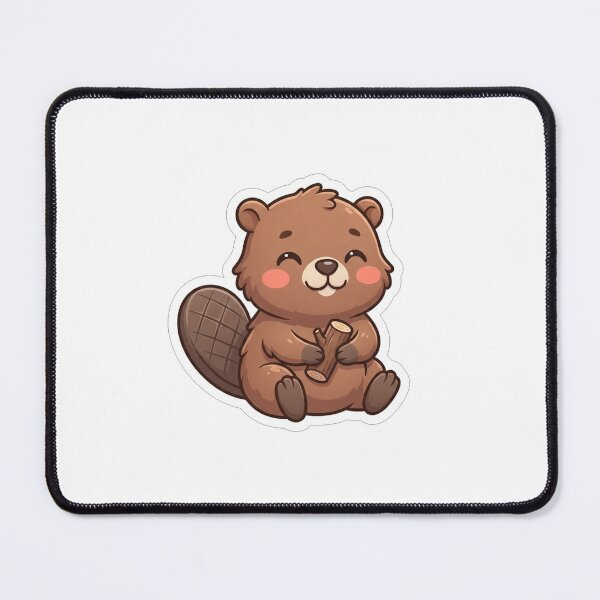 Item preview, Cute Little Beaver Holding A Wood Log designed and sold by Owcomm.