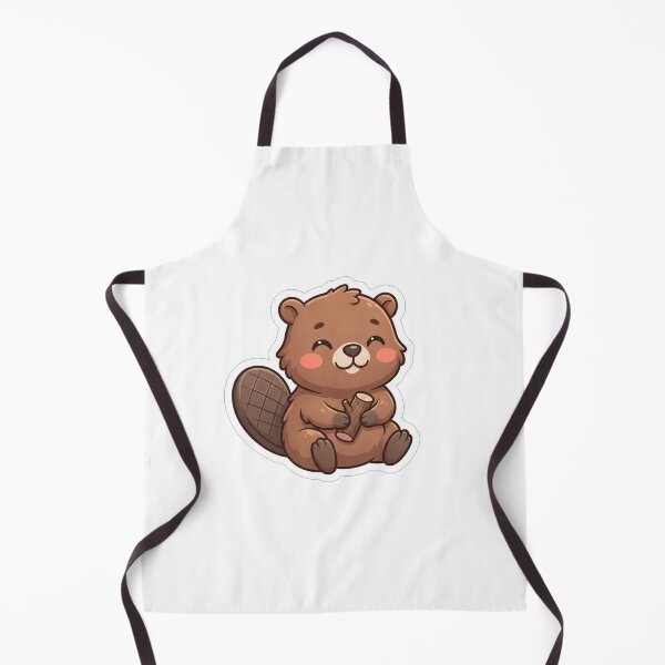 Item preview, Cute Little Beaver Holding A Wood Log designed and sold by Owcomm.