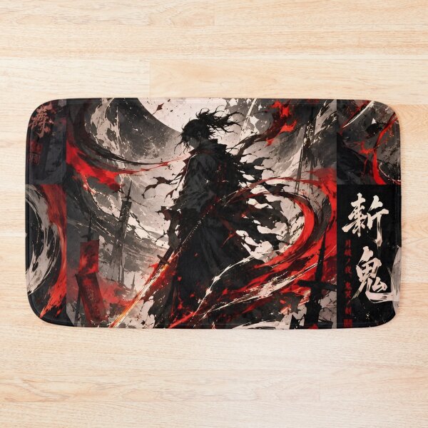 Item preview, Crimson Moon Ronin – Dark Samurai Ink Art | Japanese Warrior Silhouette designed and sold by Dyan4.