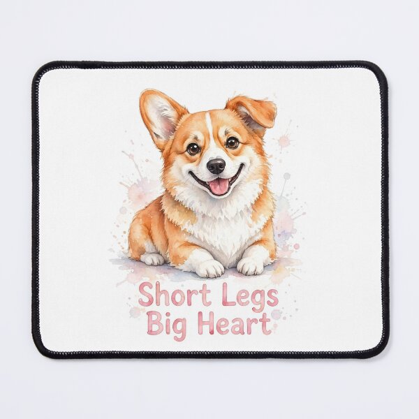 Item preview, Short Legs Big Heart - Cute Corgi Watercolor Dog Art designed and sold by SDKENERGY.