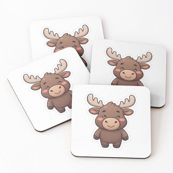 Item preview, Cute Little Baby Moose Animal Cartoon designed and sold by Owcomm.