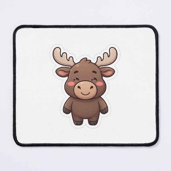 Item preview, Cute Little Baby Moose Animal Cartoon designed and sold by Owcomm.