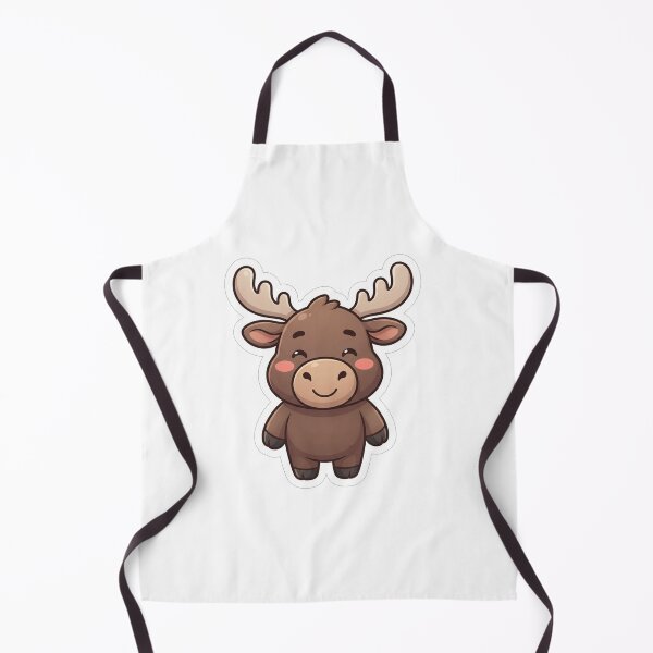 Item preview, Cute Little Baby Moose Animal Cartoon designed and sold by Owcomm.