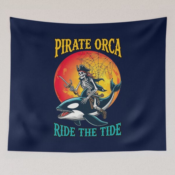 Item preview,  Pirate Orca Ride The Tide  designed and sold by jezebelrobinson.