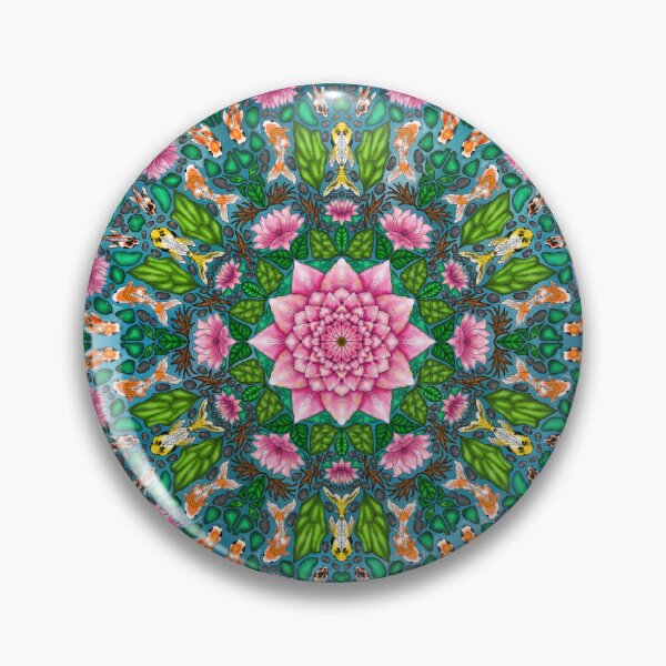 Item preview, lotus + koi pond pattern  designed and sold by subis-designs.