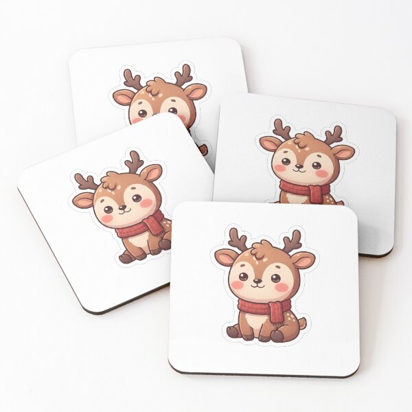 Item preview, Cute Baby Deer Wearing Red Scarf designed and sold by Owcomm.
