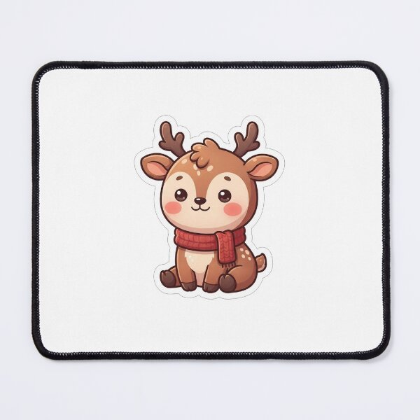 Item preview, Cute Baby Deer Wearing Red Scarf designed and sold by Owcomm.
