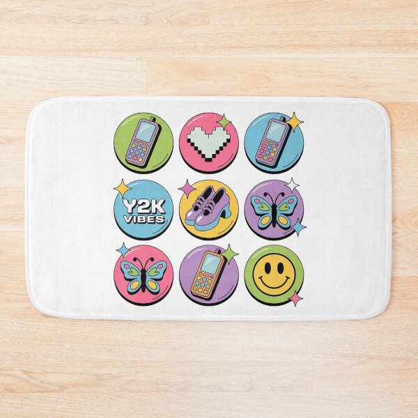 Item preview, Y2K Vibes Retro Sticker Sheet with Cute Phone, Butterfly and Kawaii Icons designed and sold by FestivityFinds.