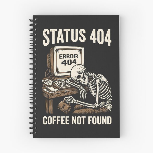 Item preview, Status 404 Coffee Not Found Retro Tech Programmer Humor designed and sold by SplashTastic.