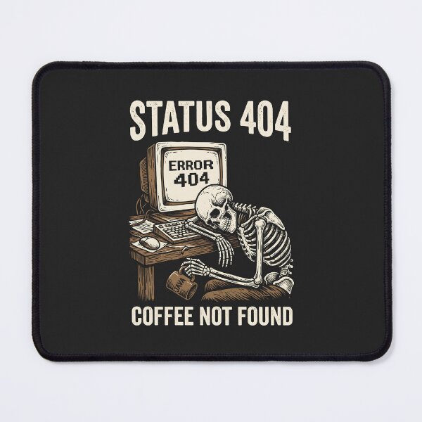 Item preview, Status 404 Coffee Not Found Retro Tech Programmer Humor designed and sold by SplashTastic.