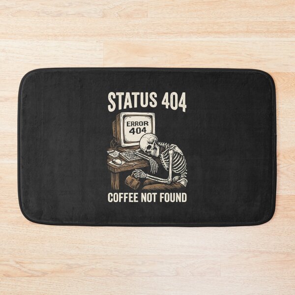 Item preview, Status 404 Coffee Not Found Retro Tech Programmer Humor designed and sold by SplashTastic.