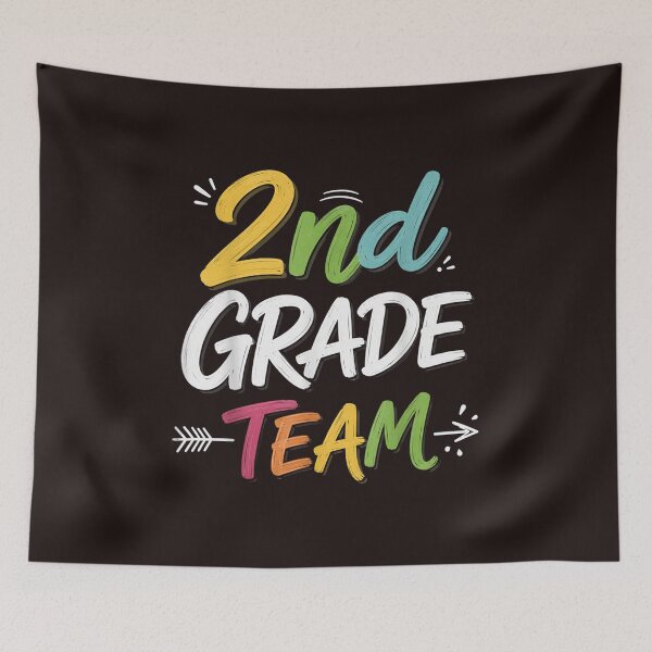 Item preview, 2nd Grade Team Back to School Rainbow Typography Student Design designed and sold by mari-kayden.