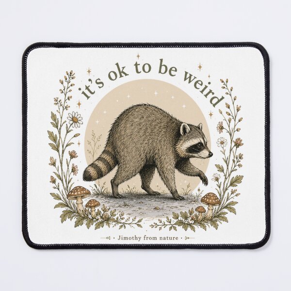 Item preview, Jimothy from Seattle It’s OK to Be Weird Raccoon Cottagecore designed and sold by OlakunleOloroz.