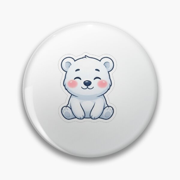 Item preview, Cute Little White Polar Bear Sitting designed and sold by Owcomm.