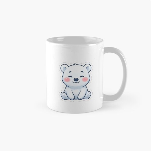 Item preview, Cute Little White Polar Bear Sitting designed and sold by Owcomm.
