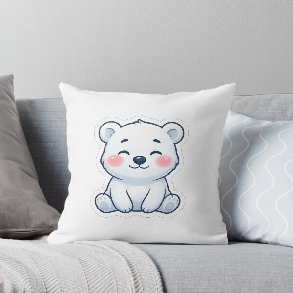 Item preview, Cute Little White Polar Bear Sitting designed and sold by Owcomm.