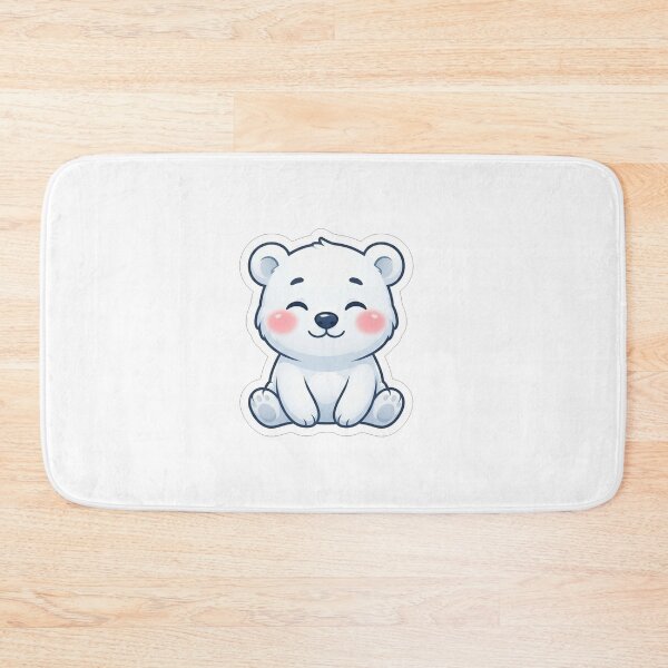 Item preview, Cute Little White Polar Bear Sitting designed and sold by Owcomm.