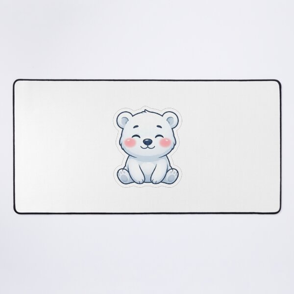 Item preview, Cute Little White Polar Bear Sitting designed and sold by Owcomm.