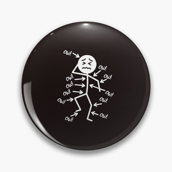 Item preview, Funny Chronic Pain Awareness Stick Figure Body Pain Humor Design designed and sold by mari-kayden.