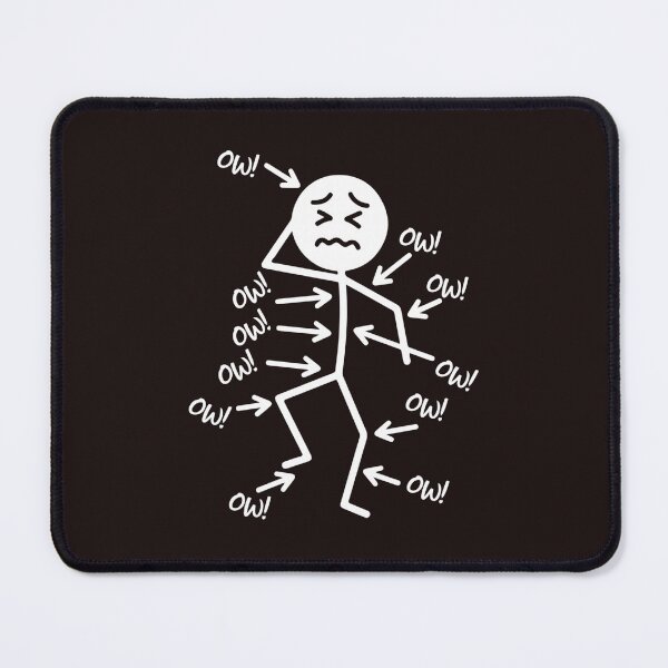 Item preview, Funny Chronic Pain Awareness Stick Figure Body Pain Humor Design designed and sold by mari-kayden.